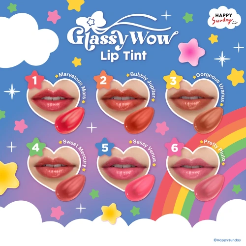 HAPPY SUNDAY Glassy Wow Lip Tint 3.5g фото 3