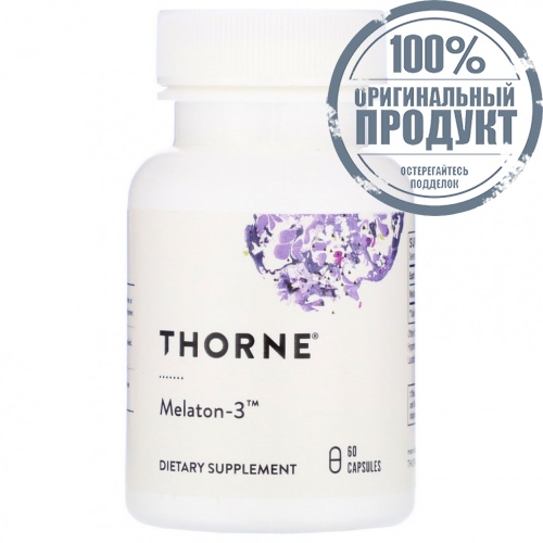 Thorne Research, Melaton-3, 60 капсул