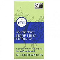 Motherlove, More Milk Moringa, 60 жидких капсул