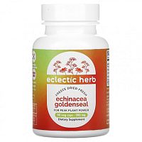 Eclectic Institute, Raw Fresh Freeze-Dried, Эхинацея желтокорень, 350 мг, 90 вегетарианских капсул без ГМО