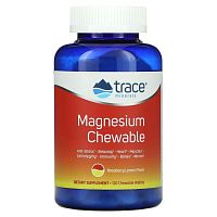 Trace Minerals ®, жевательные таблетки с магнием, малина и лимон, 120 жевательных таблеток Trace Minerals ®, жевательные таблетки с магнием, малина и лимон, 120 жевательных таблеток