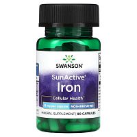 Swanson, SunActive, железо, 15 мг, 90 капсул