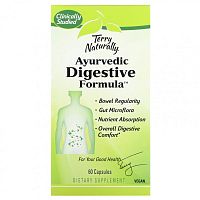 Terry Naturally, Аюрведическая формула для пищеварения, 60 капсул