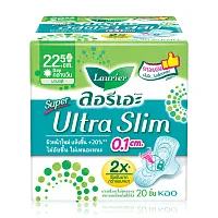 LAURIER ผ้าอนามัย Super Ultra Slim [22.5cm x 20pcs]