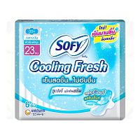 Sofy Cooling Fresh Super Active Slim Wing 23cm. 6 Pcs