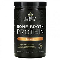 Dr. Axe / Ancient Nutrition, Bone Broth Protein, куркума, 460 г (1 фунт)