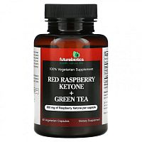 FutureBiotics, Кетоны из красной малины + зеленый чай, 60 вегетарианских капсул
