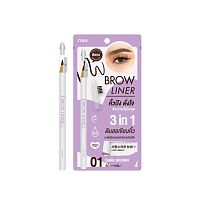 #Mee Brow Liner 01 Dark Brown