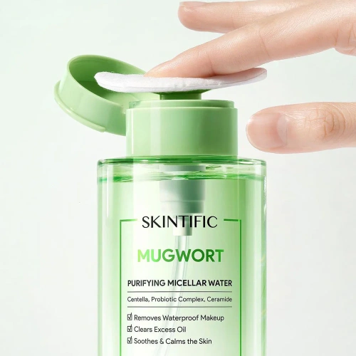 SKINTIFIC Mugwort Purifying Micellar Water 300ml фото 3
