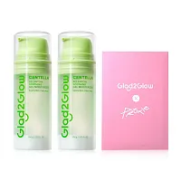 Glad2Glow Set Centella Allantoin Soothing Gel Moisturizer [100g x 2pcs] + [Free! Proxie Photo Card 1pc]