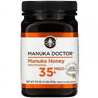 Manuka Doctor, Многоцветковый мед манука, MGO 35+, 500 г (17,6 унции)