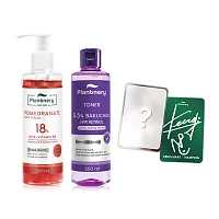 Plantnery Pomegranate AHA Extra White Red Body Serum 250ml + Retinol Toner 250ml [Free! Plantnery x KENG NAMPING 1pc]