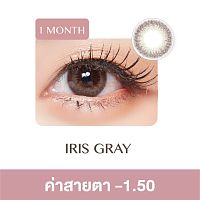 Pegavision Monthly Kaori Iris Gray -1.50 (2 Lens/box)