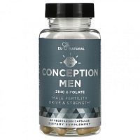 Eu Natural, Conception Men, цинк и фолат, 60 вегетарианских капсул