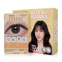 Kitty Kawaii Plus Contact Lens Mio Brown [1 Pair]