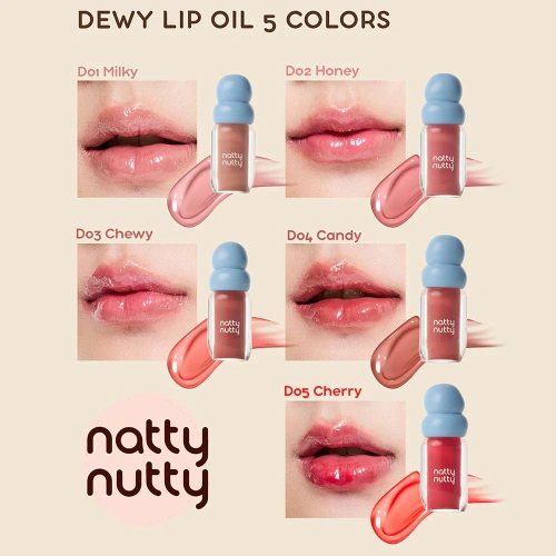 Nattynutty Cosmetics Dewy Lip Oil 3.5g фото 3