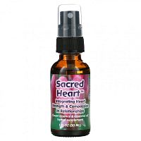 Flower Essence Services, 'Священное сердце', цветочная эссенция с эфирным маслом, 1 жидкая унция (30 мл)