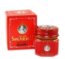 Бальзам лечебный, желтый Siang Pure Balm Yellow, 12 гр., Таиланд