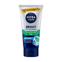 Nivea Men Bright Oil Clear Face Foam 150 G. โฟมล้างหน้า ผิวมัน รูขุมขนกว้าง
