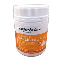 Масло Чеснока Healthy Care High Strength Garlic Oil 5000, 150 капсул Австралия