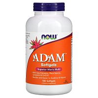 NOW Foods, ADAM, превосходные мультивитамины для мужчин, 180 мягких таблеток