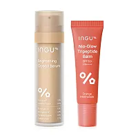 INGU Set 2 Itemss Brightening Crystal Serum 50ml + Skin Nio-Glow Tripeptide Balm SPF50+ PA++++ 10ml