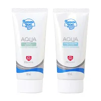 Banana Boat Set Moisture UV Protection Sunscreen Lotion Aqua Long Wearing + Aqua Daily 2 Items [50ml x 2pcs]