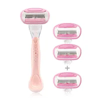 Oni 4 Blades Smooth Razor Set Refills [1Razor + 5Refill]