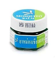 Тайский бальзам травяной от укусов насекомых Yanhee Green Balm Mosquito Brand, 13 гр., Таиланд