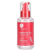 Luseta Beauty, Keratin Oil, легкая разглаживающая сыворотка для восстановления волос, 100 мл (3,38 жидк. унции)