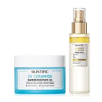 SKINTIFIC Set 2 Item 5X Ceramide Barrier Moisture Gel 30g + Radiance Booster Serum Spray 100ml