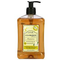 A La Maison de Provence, жидкое мыло для рук и тела, плюмерия, 500 мл (16,9 жидк. унций)
