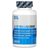EVLution Nutrition, L-Citrulline2000, 667 мг, 90 растительных капсул