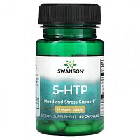 Swanson, 5-HTP, 50 мг, 60 капсул