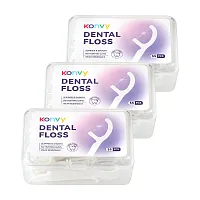 Konvy Dental Floss [55pcs x 3Boxes]