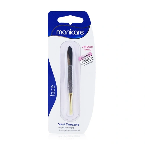 Manicare Slant Tweezer Gold Tipped