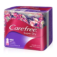 Carefree แผ่นอนามัย Super Dry Regular Scented 40pcs