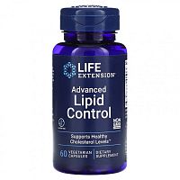 Life Extension, Advanced Lipid Control, 60 вегетарианских капсул