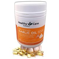 Масло Чеснока в капсулах Healthy Care High Strength Garlic Oil 5000, 150 капсул Австралия