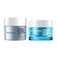 Neutrogena Duo Set 2 Item Neutrogena Visible Repair Regenerating Cream 50g +Neutrogena Hydro Boost Nourishing Gel Cream 50 g.