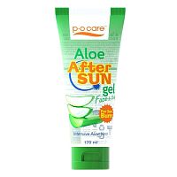 PO Care Aloe After Sun Gel FaceE  Body 170 Ml.