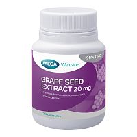Mega Grape Seed 20mg 20 Capsules