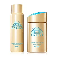 Anessa Set 2 Item Perfect UV Sunscreen Spray NA SPF50+ PA++++ 60g + Perfect UV Sunscreen Milk NA SPF50+ PA++++ 60ml