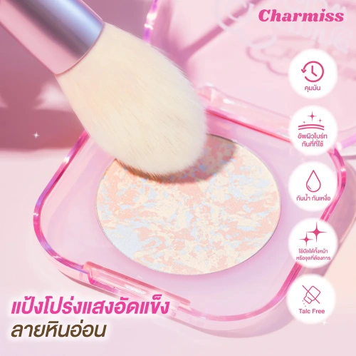 Charmiss Charming Glow Setting Powder Translucent 3.8g фото 3 Charmiss Charming Glow Setting Powder Translucent 3.8g фото 3