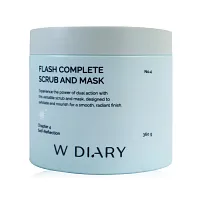 W diary Flash Complete Scrub and Mask 360g