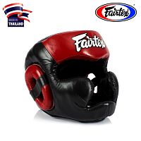 Боксерский шлем Fairtex HG-13FH Full Head Coverage XL Red/Black
