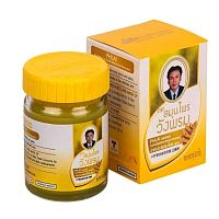 Бальзам тайский жёлтый Wang Prom с имбирем, 50 мл. Таиланд