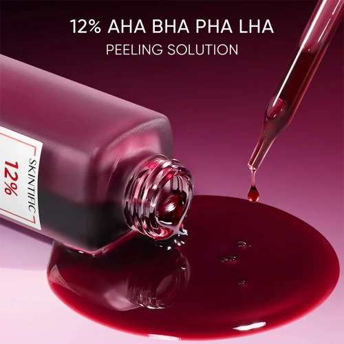 SKINTIFIC AHA BHA PHA LHA Peeling Solution 30ml фото 3 SKINTIFIC AHA BHA PHA LHA Peeling Solution 30ml фото 3