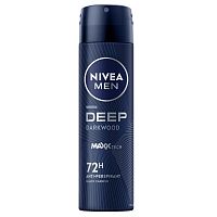 Nivea Men Deo Spray Deep Darkwood 150 Ml. ผู้ชาย สเปรย์ลดเหงื่อ ระงับกลิ่นกาย