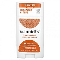 Schmidt's, Натуральный дезодорант, сандаловое дерево и цитрус, 75 г (2,65 унции)